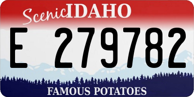 ID license plate E279782
