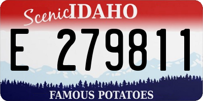 ID license plate E279811