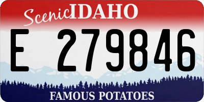 ID license plate E279846