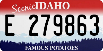ID license plate E279863