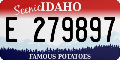 ID license plate E279897