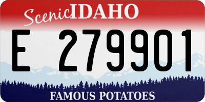 ID license plate E279901