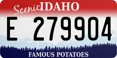 ID license plate E279904