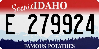 ID license plate E279924