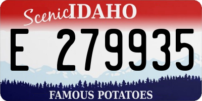 ID license plate E279935