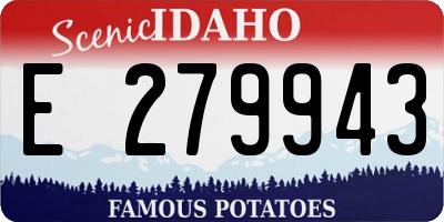 ID license plate E279943