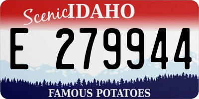 ID license plate E279944
