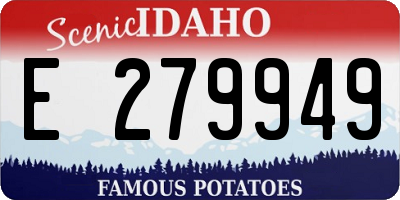ID license plate E279949