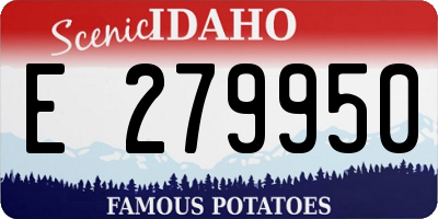 ID license plate E279950