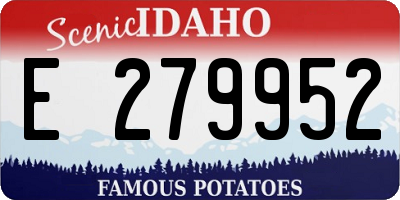ID license plate E279952