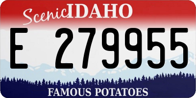 ID license plate E279955