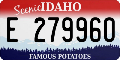 ID license plate E279960