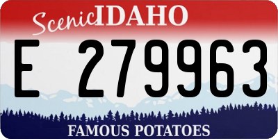 ID license plate E279963