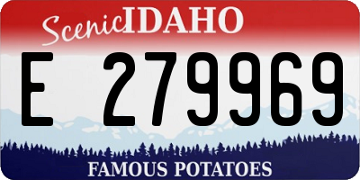 ID license plate E279969