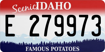 ID license plate E279973