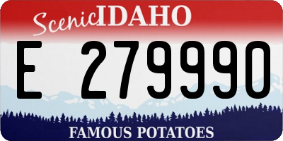 ID license plate E279990