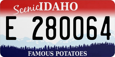 ID license plate E280064