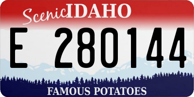 ID license plate E280144