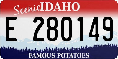 ID license plate E280149