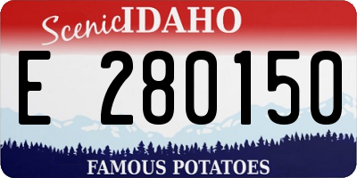 ID license plate E280150
