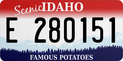ID license plate E280151