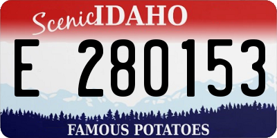 ID license plate E280153
