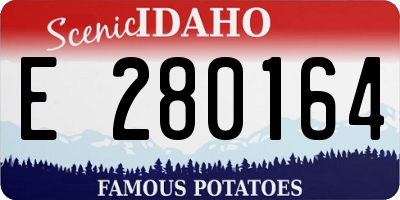 ID license plate E280164