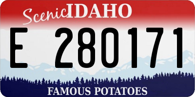 ID license plate E280171