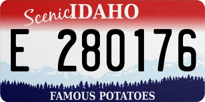 ID license plate E280176