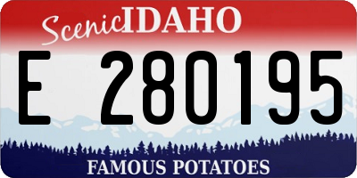 ID license plate E280195