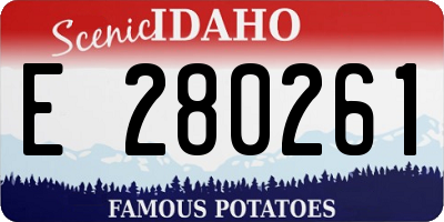 ID license plate E280261