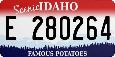 ID license plate E280264