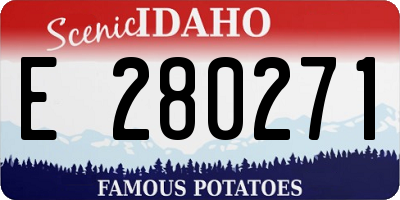 ID license plate E280271