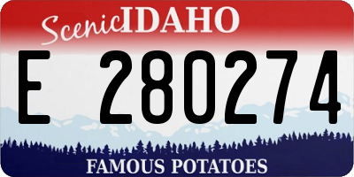 ID license plate E280274