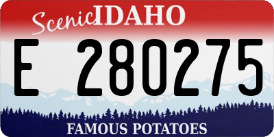 ID license plate E280275