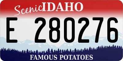 ID license plate E280276