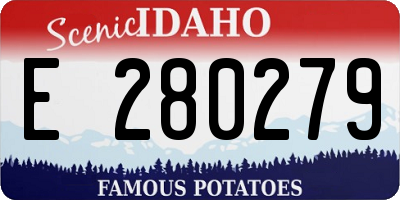ID license plate E280279