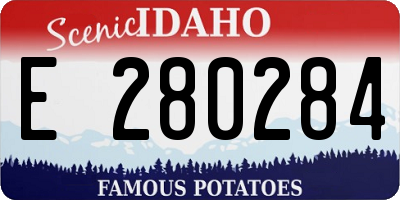 ID license plate E280284