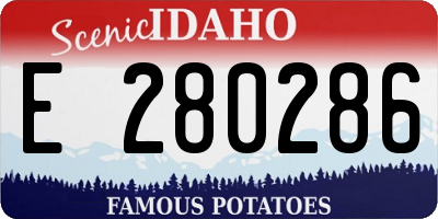 ID license plate E280286