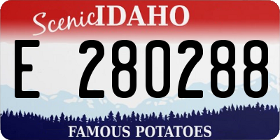 ID license plate E280288