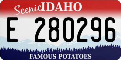 ID license plate E280296