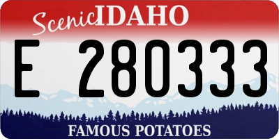 ID license plate E280333
