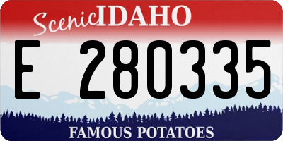 ID license plate E280335