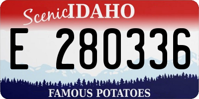 ID license plate E280336