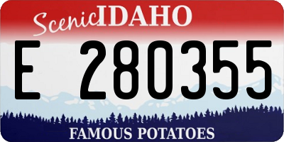 ID license plate E280355