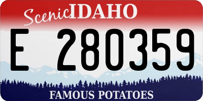 ID license plate E280359