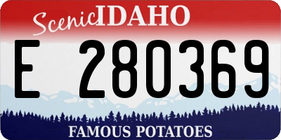 ID license plate E280369