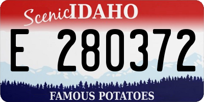 ID license plate E280372