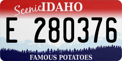 ID license plate E280376