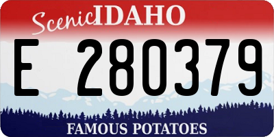 ID license plate E280379